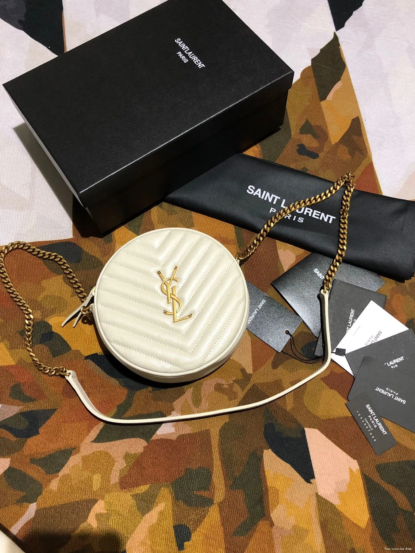Tony Luxuries ROUND BAG YSL VINYLE CAMERA 0712